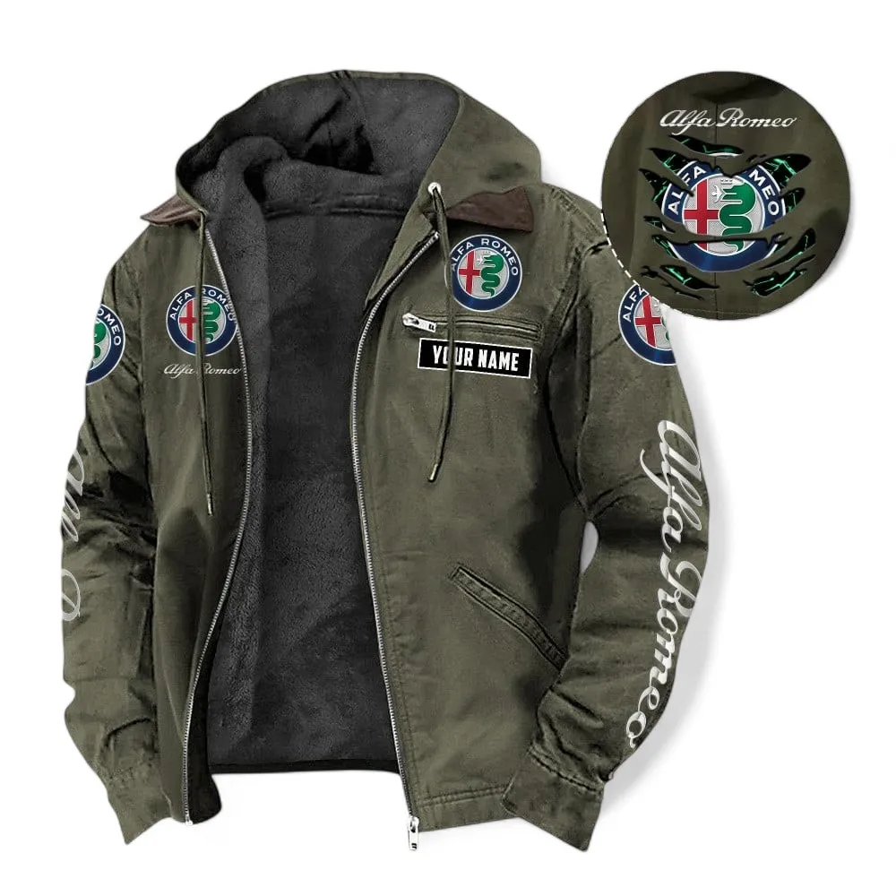 Performance Car Fans Gift Hooded And Flannel Hoodie, Jacket Exclusive Logo For Car Owners, Custom Name CAR391072125699-Green