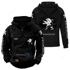 Auto Hoodie Tactical Quarter Zip, Hoodie Exclusive Logo For Auto Lovers - Black CAR122021425012-2