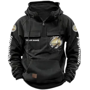 Auto Hoodie Tactical Quarter Zip, Hoodie Exclusive Logo For Auto Lovers CAR164022425181 - Black