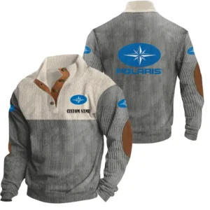 Auto Men's Stand Up Collar Base Shirt, Collar Hoodie Exclusive Logo For Car Motorcycles Fans CAR20012151 - Grey