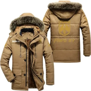 Auto Fiero Parka hoodie, Coat with Hood Exclusive Logo For Car Motorcycles Lovers CAR7002082190 - Khaki