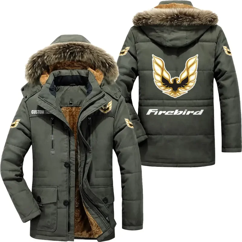 Auto Parka hoodie, Coat with Hood Exclusive Logo For Car Motorcycles Lovers CAR7002082191 - Army Green
