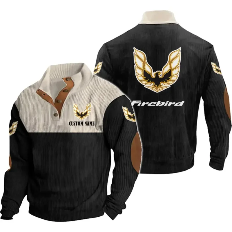 Auto Men's Stand Up Collar Base Shirt, Collar Hoodie Exclusive Logo For Car Motorcycles Fans CAR20012153 - Black