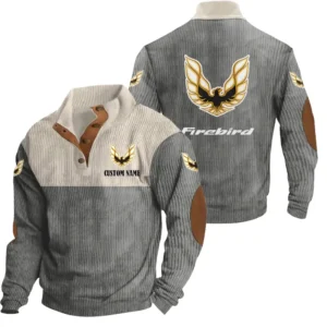 Auto Men's Stand Up Collar Base Shirt, Collar Hoodie Exclusive Logo For Car Motorcycles Fans CAR20012153 - Grey
