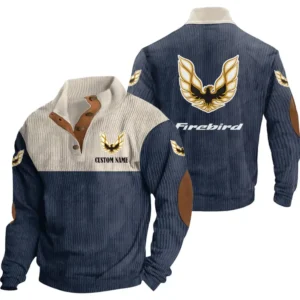 Auto Men's Stand Up Collar Base Shirt, Collar Hoodie Exclusive Logo For Car Motorcycles Fans CAR20012153 - Navy Blue