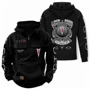 Auto Retro Auto Hoodie Tactical Quarter Zip, Hoodie Exclusive Logo For Car Owners CAR106021525077 - Black
