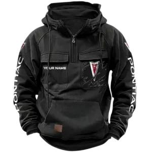 Auto Hoodie Tactical Quarter Zip, Hoodie Exclusive Logo For Auto Lovers CAR164022425172 - Black