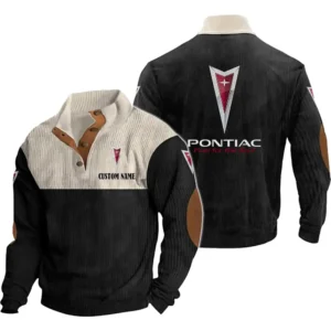 Auto Men's Stand Up Collar Base Shirt, Collar Hoodie Exclusive Logo For Car Motorcycles Fans CAR20012154 - Black