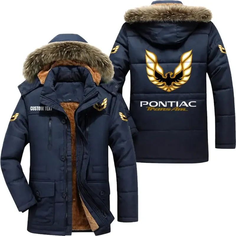 Auto Trans Am Parka hoodie, Coat with Hood Exclusive Logo For Car Motorcycles Lovers CAR7002082193 - Navy