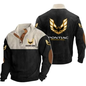 Auto Trans Am Men's Stand Up Collar Base Shirt, Collar Hoodie Exclusive Logo For Car Motorcycles Fans CAR20012155 - Black