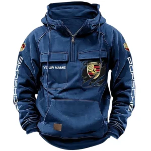 Sports Car Legend Hoodie Tactical Quarter Zip, Hoodie Exclusive Logo For Sports Car Legend Lovers CAR164022425190 - Dark Blue