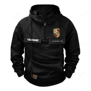 Sports Car Legend Hoodie Tactical Quarter Zip, Hoodie Exclusive Logo For Sports Car Legend Lovers - Black CAR109021425338-2