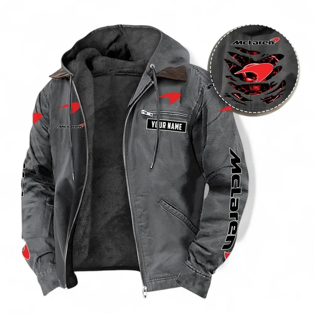 Racing Auto Fans Gift Hooded And Flannel Hoodie, Jacket Exclusive Logo For Car Owners, Custom Name CAR391072125696-Gray