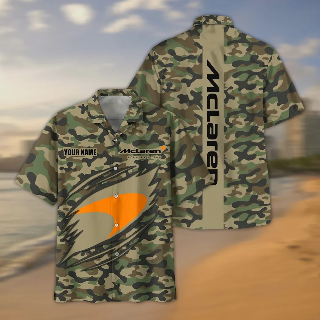Racing Auto Lovers Gift Hawaiian Shirt, Button up Shirt Camo Style For Car Owners, Custom Name CAR210040825753