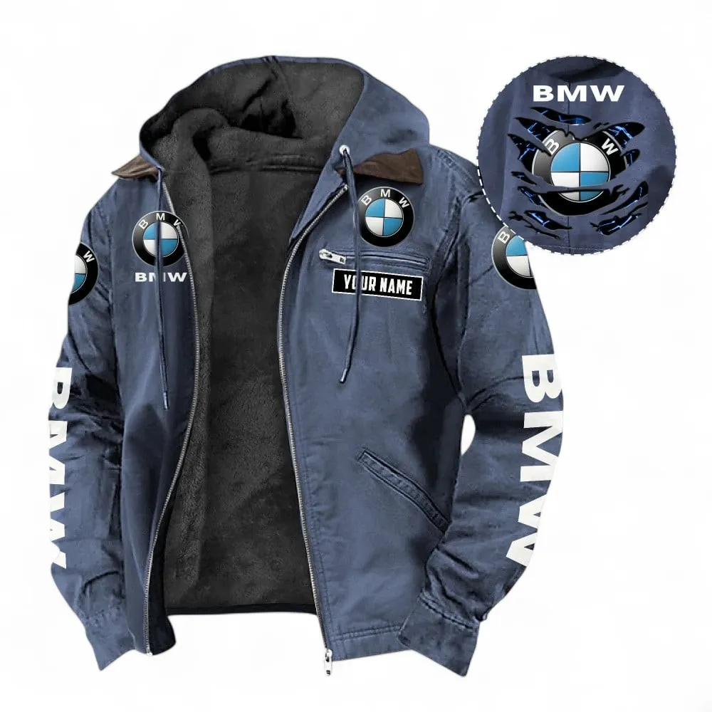 Racing Car Fans Gift Hooded And Flannel Hoodie, Jacket Exclusive Logo For Car Owners, Custom Name CAR391072125666-Navy Blue