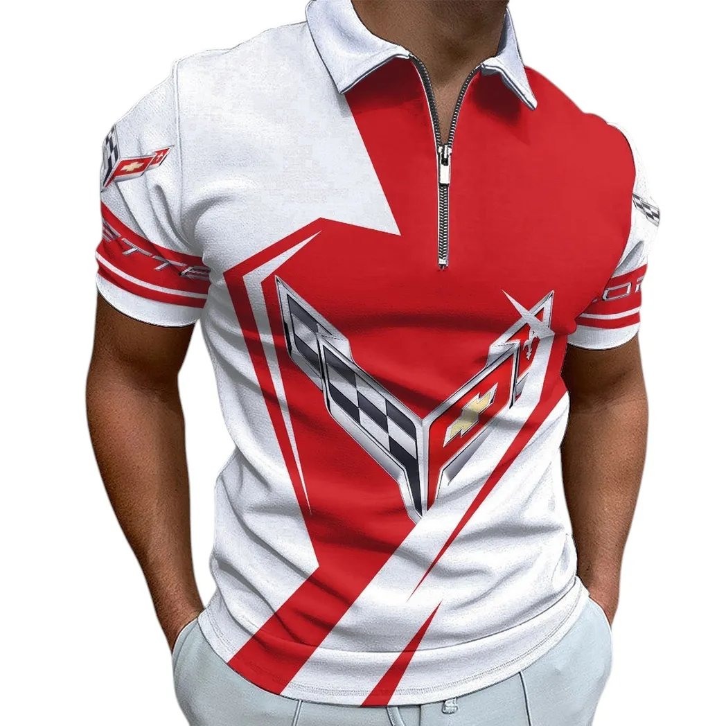 Racing Car Fans Gift Zipper Polo Shirt, Shirt Exclusive Logo For Racing Car Lovers CAR3202122517