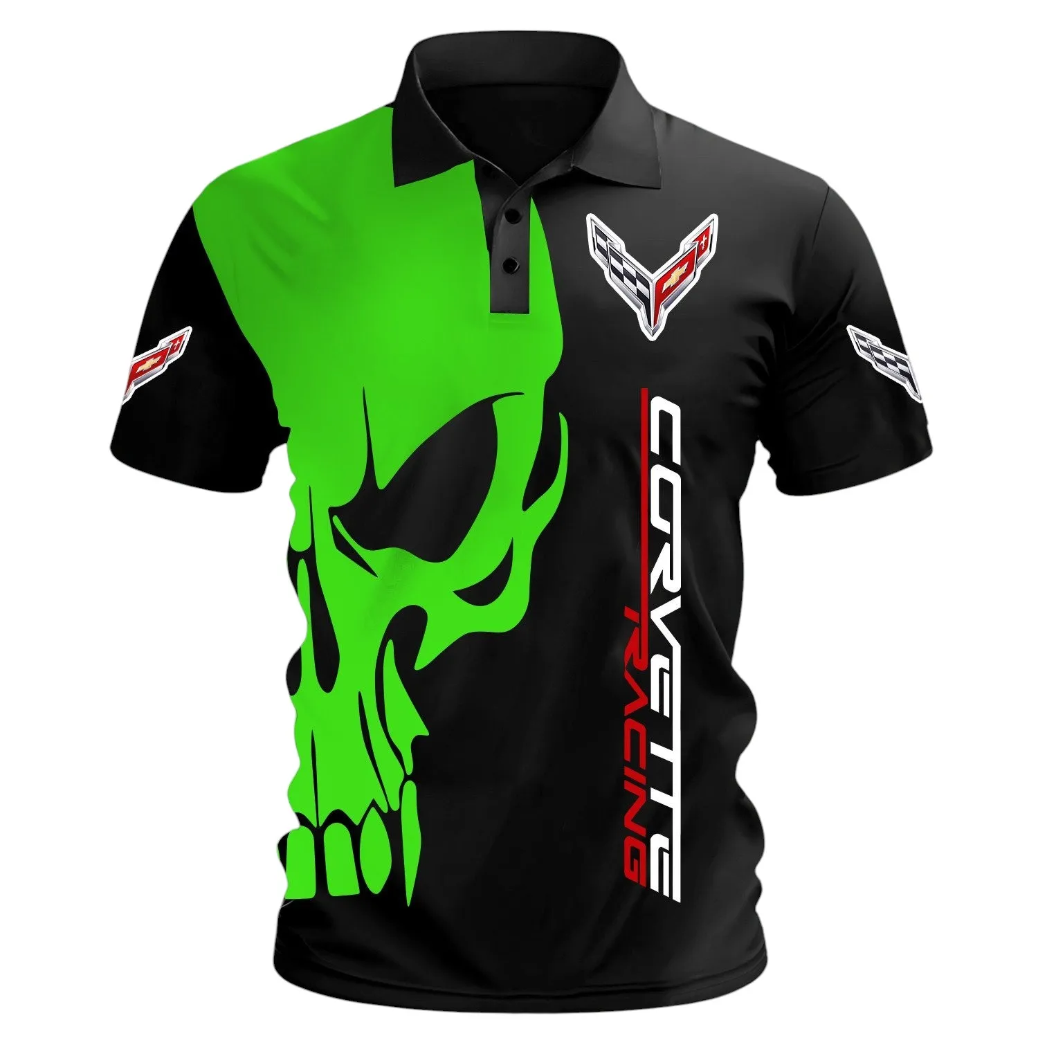 Racing Speed Car Racing Fans Gift Polo Shirt, Polo Shirt All Over Print For Sport Car Enthusiasts CAR06032025000 - Green