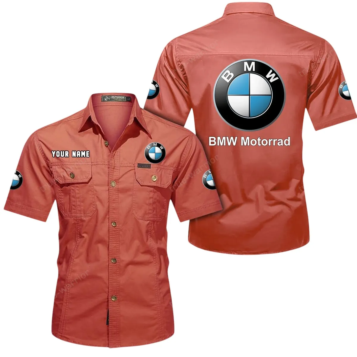 Racing Sport Car Lovers Gift Short Sleeved Shirt, Button Up Shirt Exclusive Logo For Car Owners CAR444052625873 - Red