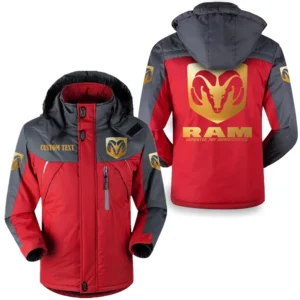 Ram Outdoor Charging Suit, Exclusive Logo Fleece Truckket For Car Fans HFLJ0112312116 - Red