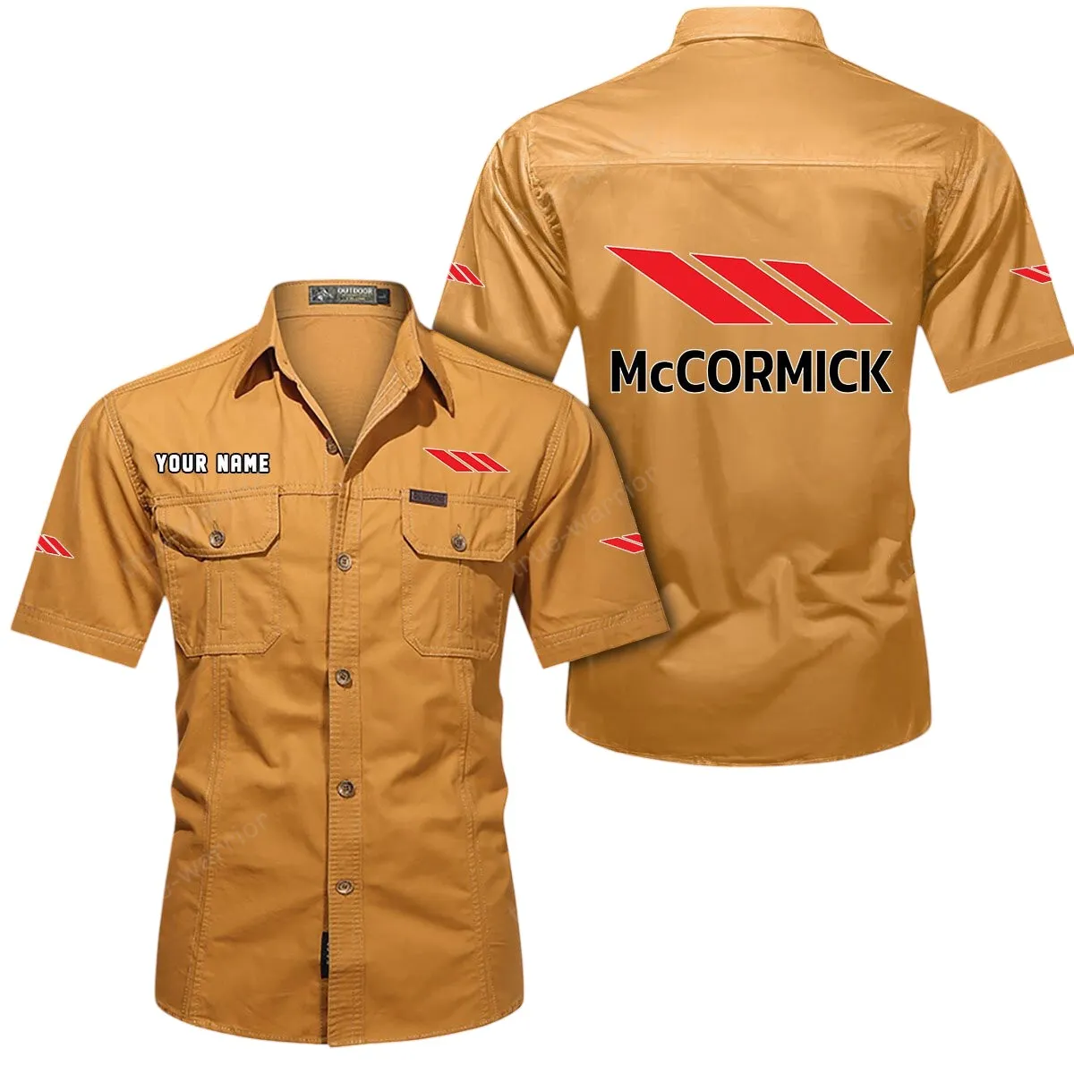 Rare Car Lovers Gift Short Sleeved Shirt, Button Up Shirt Exclusive Logo For Car Owners CAR444052625921 - Turmeric