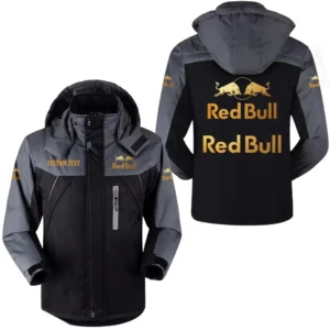 Race Auto Outdoor Charging Suit, Exclusive Logo Fleece Truckket For Car Fans HFLJ0112312117 - Black