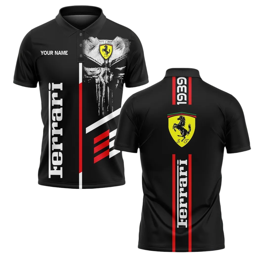 Red Racing Legend Fans Gift Polo Shirt, Polo Shirt All Over Print For Supercar Owners CAR10102272520