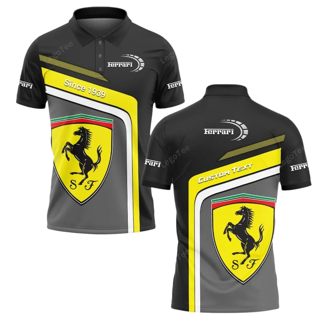 Red Racing Legend Fans Gift Polo Shirt, Polo Shirt All Over Print For Supercar Owners CAR11103032522