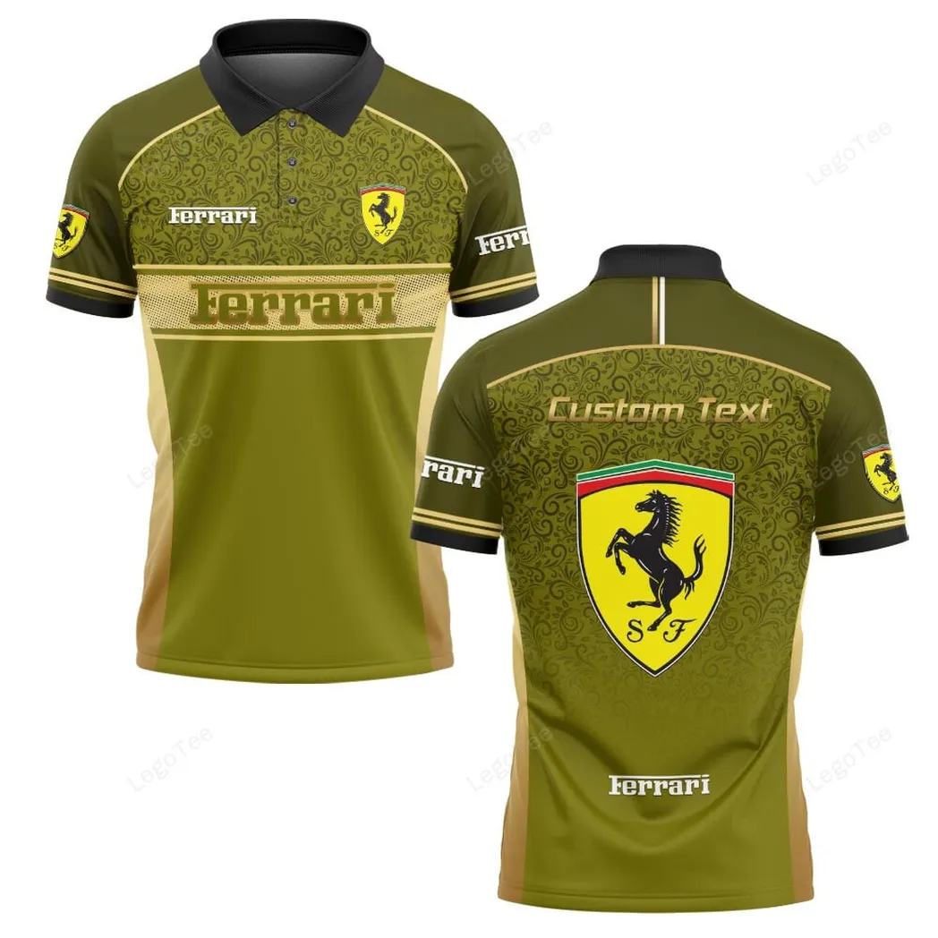 Red Racing Legend Fans Gift Polo Shirt, Polo Shirt All Over Print For Supercar Owners CAR137021325909-1