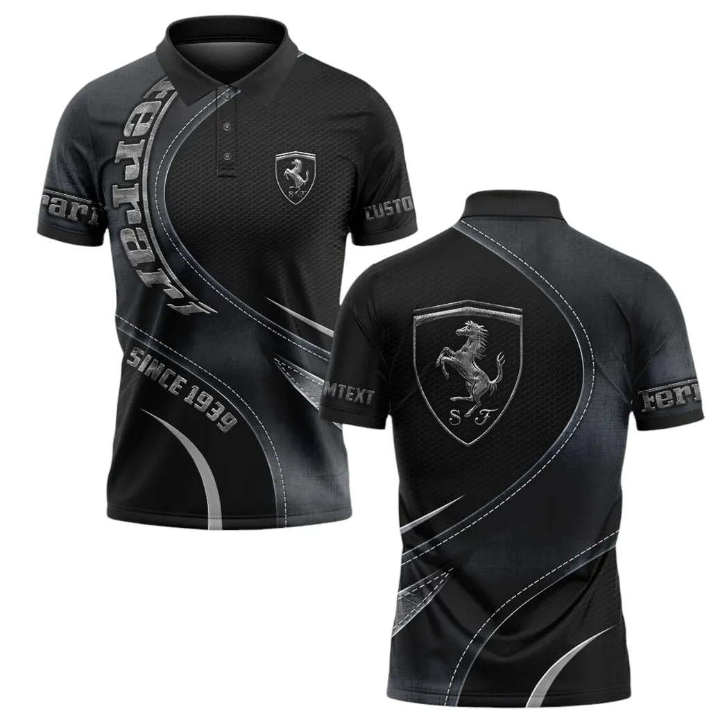 Red Racing Legend Fans Gift Polo Shirt, Polo Shirt All Over Print For Supercar Owners CAR17102252515