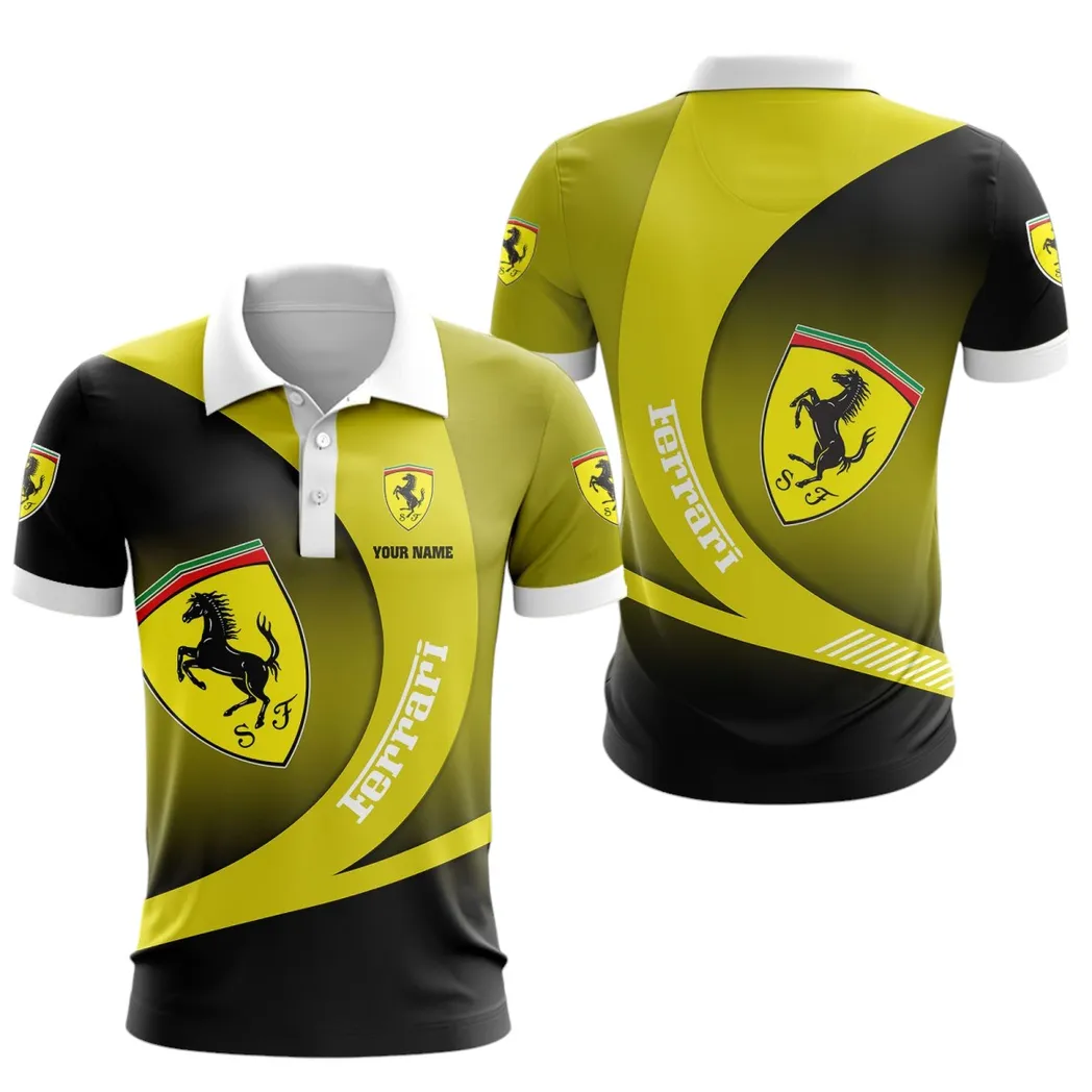 Red Racing Legend Fans Gift Polo Shirt, Polo Shirt All Over Print For Supercar Owners CAR7402222519