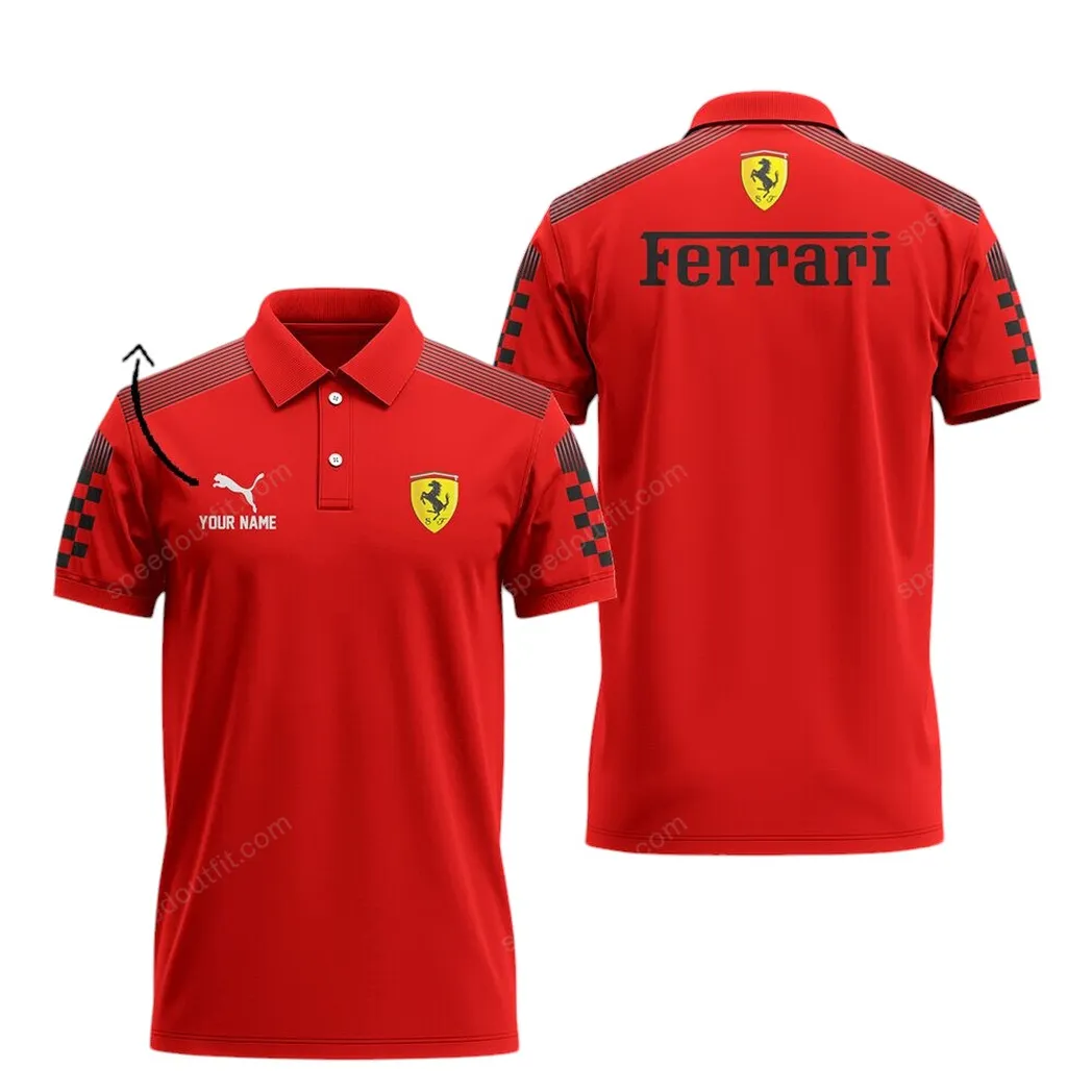 Red Racing Legend Fans Gift Polo Shirt, Polo Shirt All Over Print For Supercar Owners CAR93031025020