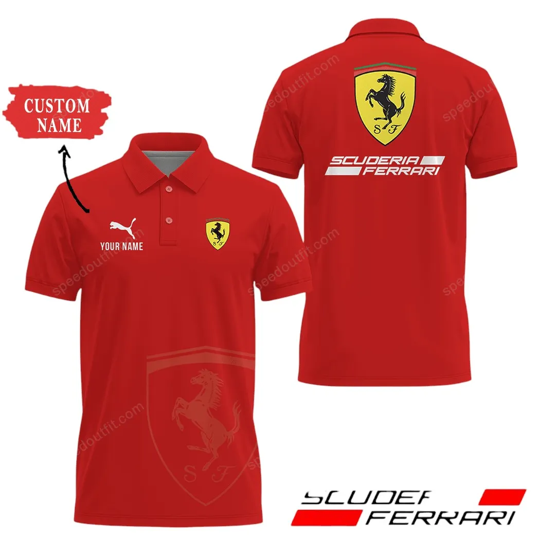 Red Racing Legend Fans Gift Polo Shirt, Polo Shirt All Over Print For Supercar Owners CAR93031025025