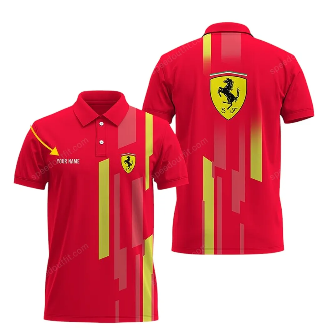 Red Racing Legend Fans Gift Polo Shirt, Polo Shirt All Over Print For Supercar Owners CAR93031025026