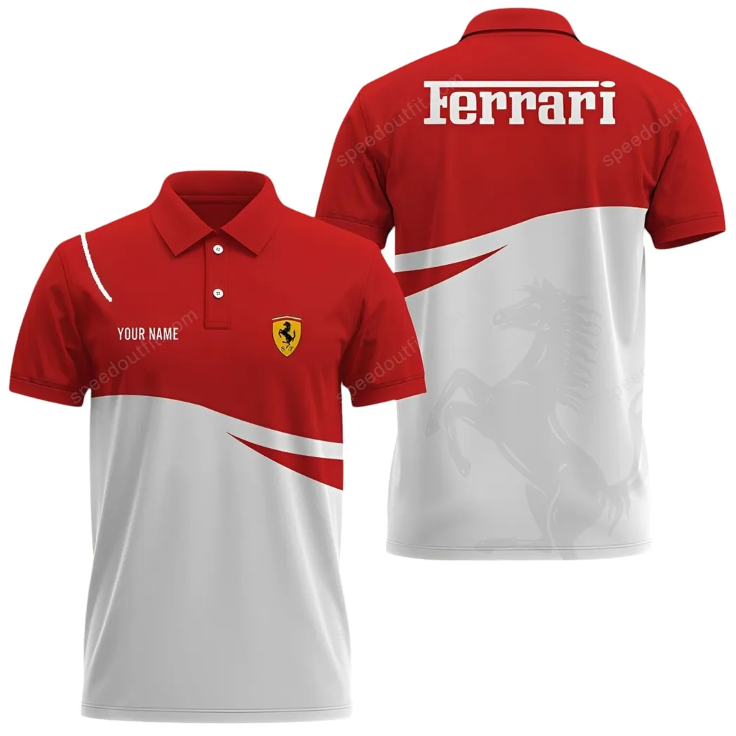Red Racing Legend Fans Gift Polo Shirt, Polo Shirt Classic Vintage Style For Supercar Owners CAR93031025017