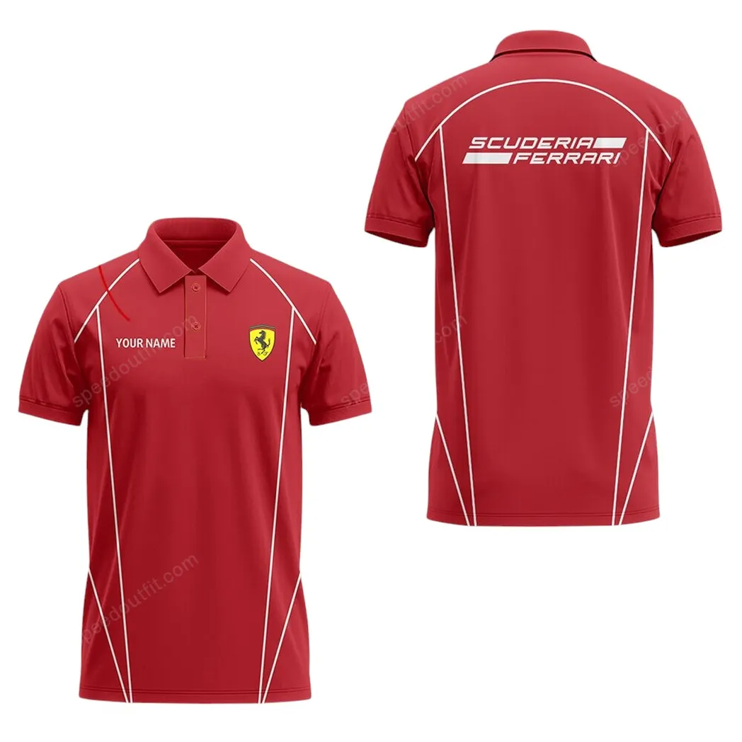 Red Racing Legend Fans Gift Polo Shirt, Polo Shirt Classic Vintage Style For Supercar Owners CAR93031025024
