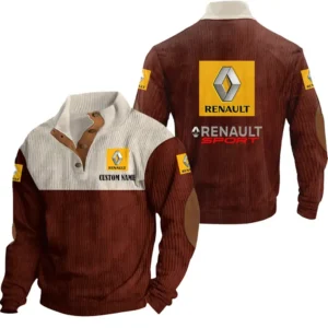 Auto Men's Stand Up Collar Base Shirt, Collar Hoodie Exclusive Logo For Car Motorcycles Fans CAR20012158 - Red