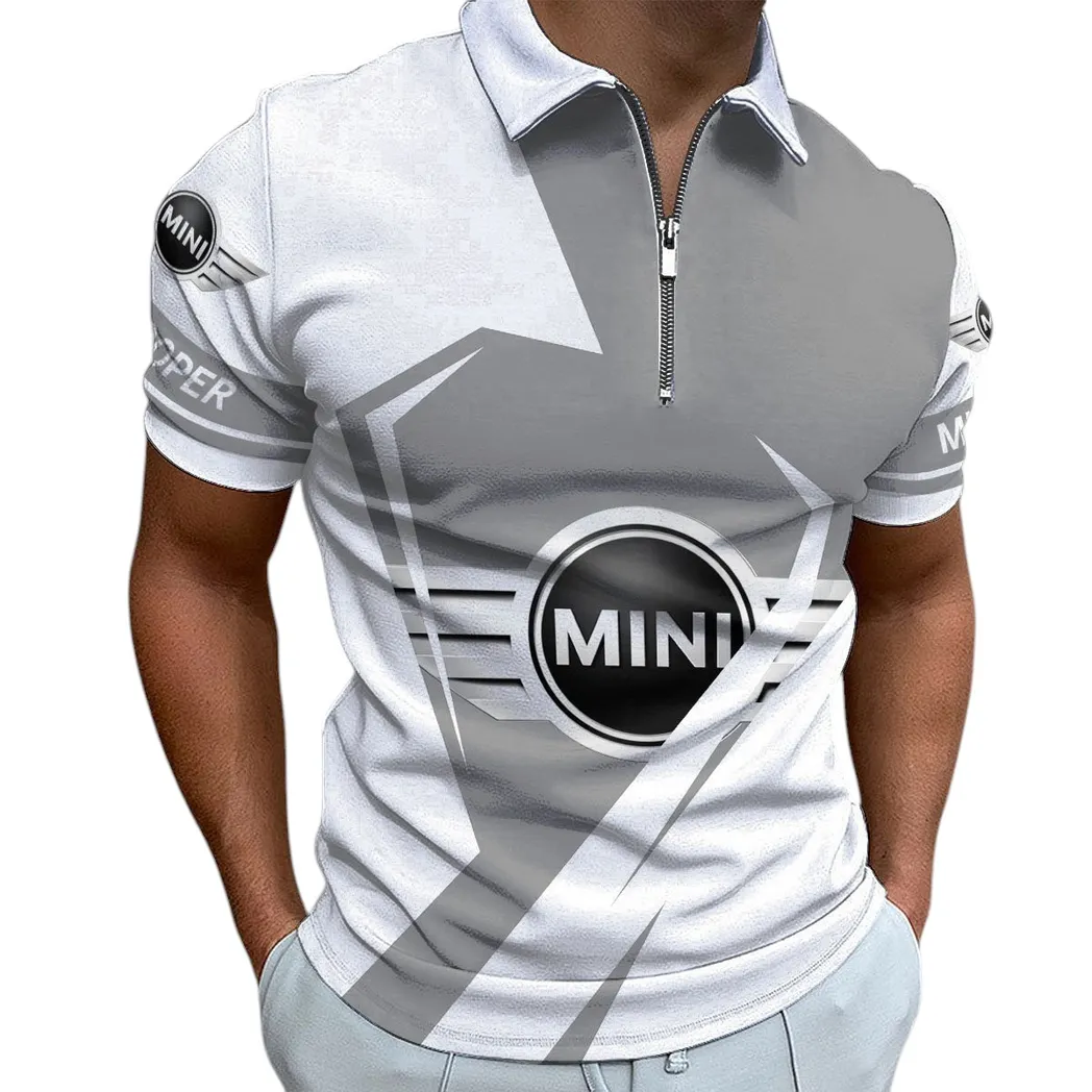 Retro City Car Fans Gift Zipper Polo Shirt, Shirt Exclusive Logo For Retro City Car Lovers CAR3202122555