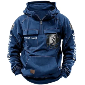 Timeless Car Hoodie Tactical Quarter Zip, Hoodie Exclusive Logo For Timeless Car Lovers CAR164022425188 - Dark Blue