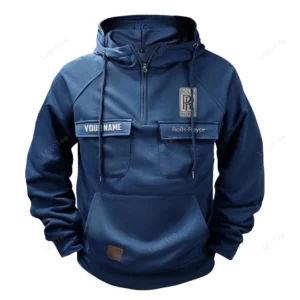 Timeless Car Hoodie Tactical Quarter Zip, Hoodie Exclusive Logo For Timeless Car Lovers - Dark Blue CAR109021425365-3