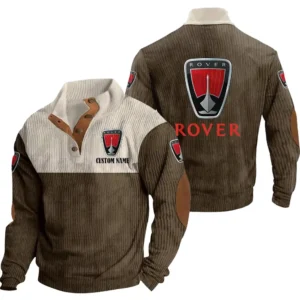 Truck Men's Stand Up Collar Base Shirt, Collar Hoodie Exclusive Logo For Car Motorcycles Fans CAR20012160 - Brown
