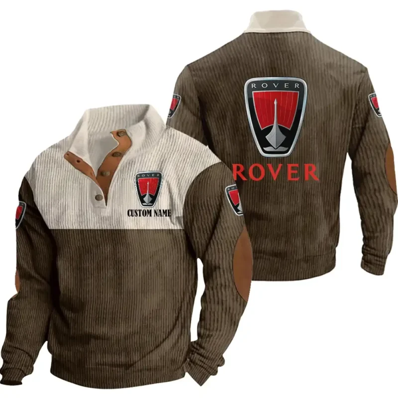 Truck Men's Stand Up Collar Base Shirt, Collar Hoodie Exclusive Logo For Car Motorcycles Fans CAR20012160 - Brown