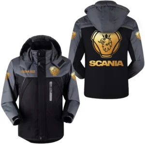 Car Outdoor Charging Suit, Exclusive Logo Fleece Truckket For Car Fans HFLJ0112312120 - Black