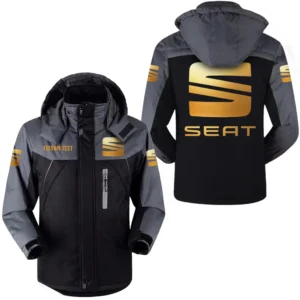 Classic Auto Outdoor Charging Suit, Exclusive Logo Fleece Truckket For Car Fans HFLJ0112312122 - Black