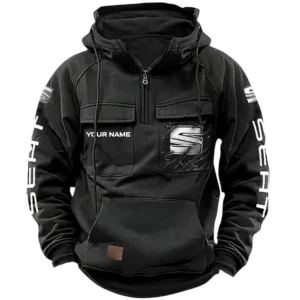 Classic Auto Hoodie Tactical Quarter Zip, Hoodie Exclusive Logo For Classic Auto Lovers CAR164022425169 - Black