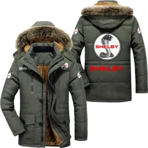 Auto Parka hoodie, Coat with Hood Exclusive Logo For Car Motorcycles Lovers CAR7002082212 - Army Green