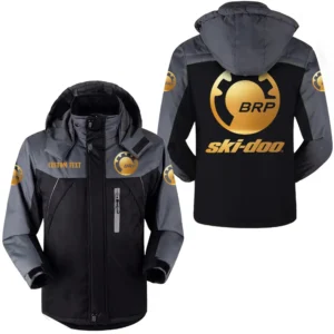 Snowmobile Outdoor Charging Suit, Exclusive Logo Fleece Truckket For Car Fans HFLJ0112312123 - Black