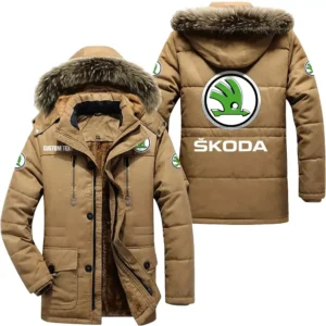 Auto Parka hoodie, Coat with Hood Exclusive Logo For Car Motorcycles Lovers CAR7002082208 - Khaki