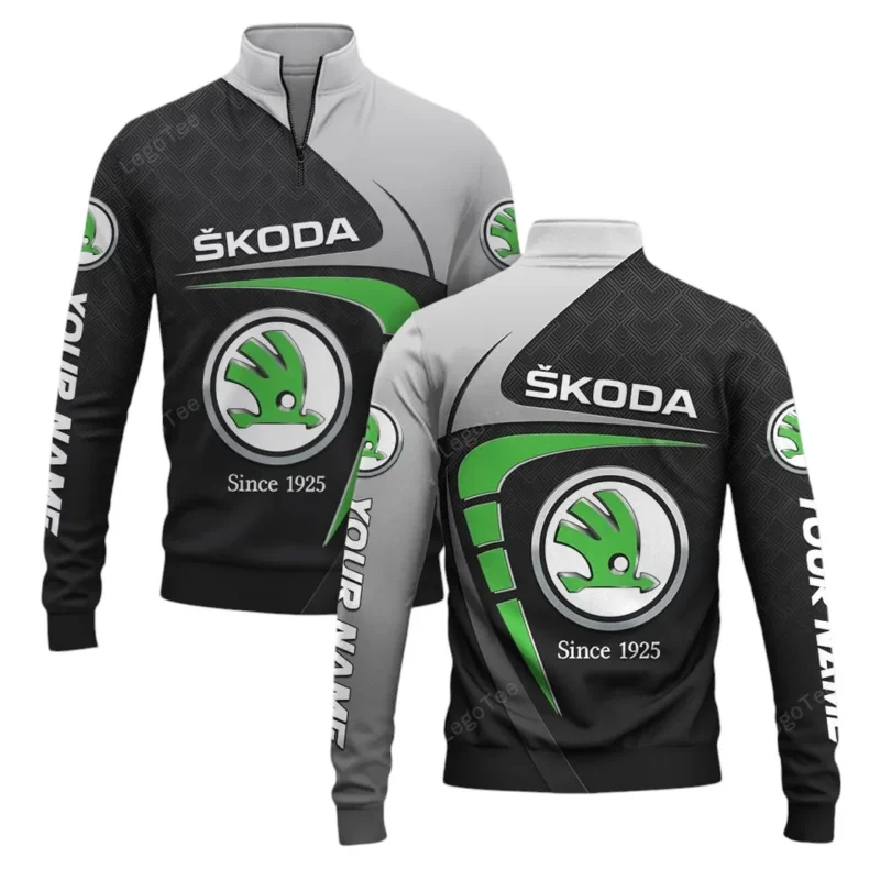 Auto Quarter-Zip Sweatshirt, All Over Print Sweatshirt For Auto Lovers CAR11603032569