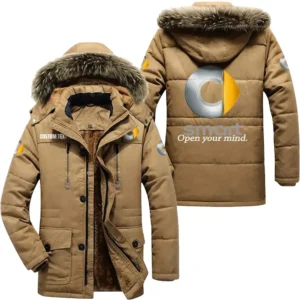 Auto Parka hoodie, Coat with Hood Exclusive Logo For Car Motorcycles Lovers CAR7002082210 - Khaki