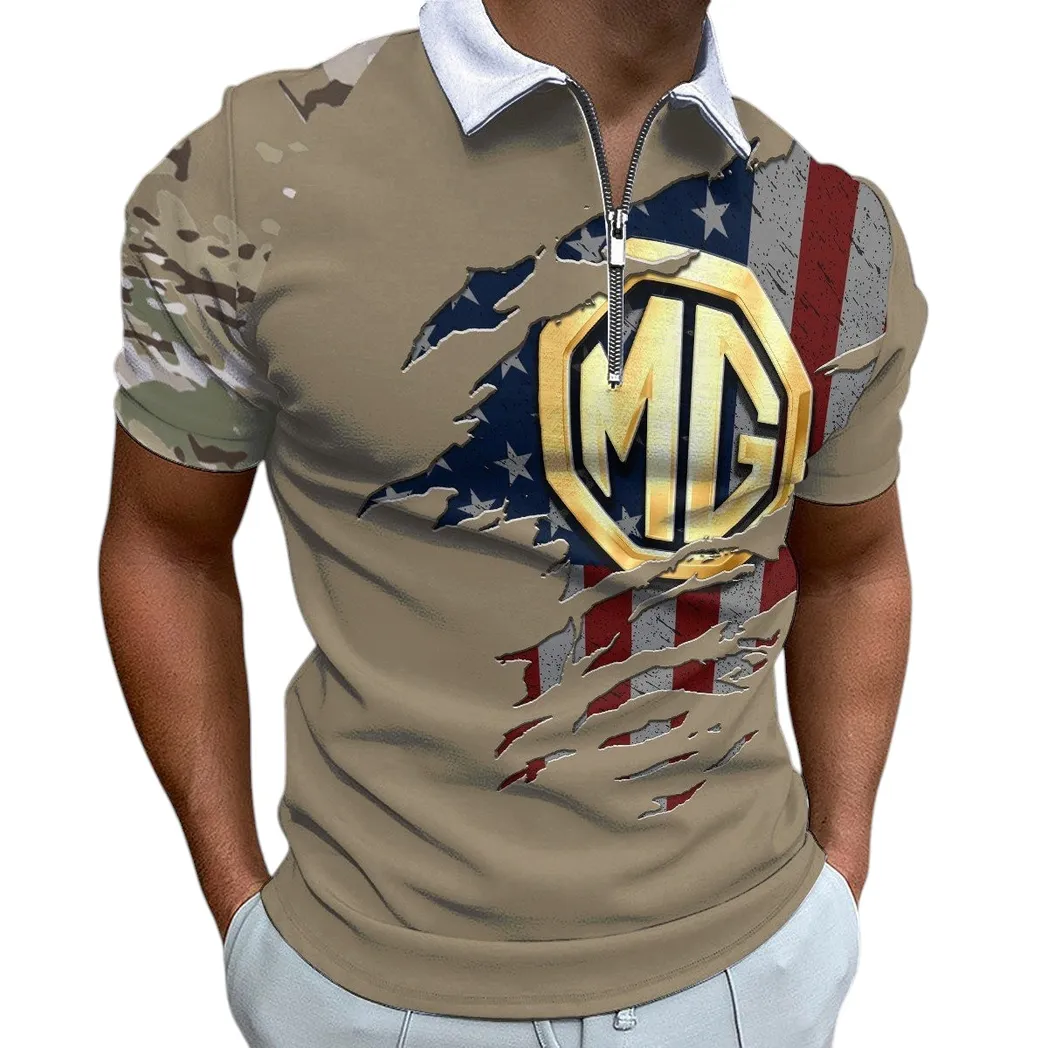 Speed Auto Car Fans Gift Zipper Polo Shirt, Shirt Exclusive Logo For Speed Auto CAR Lovers CAR340213052-1